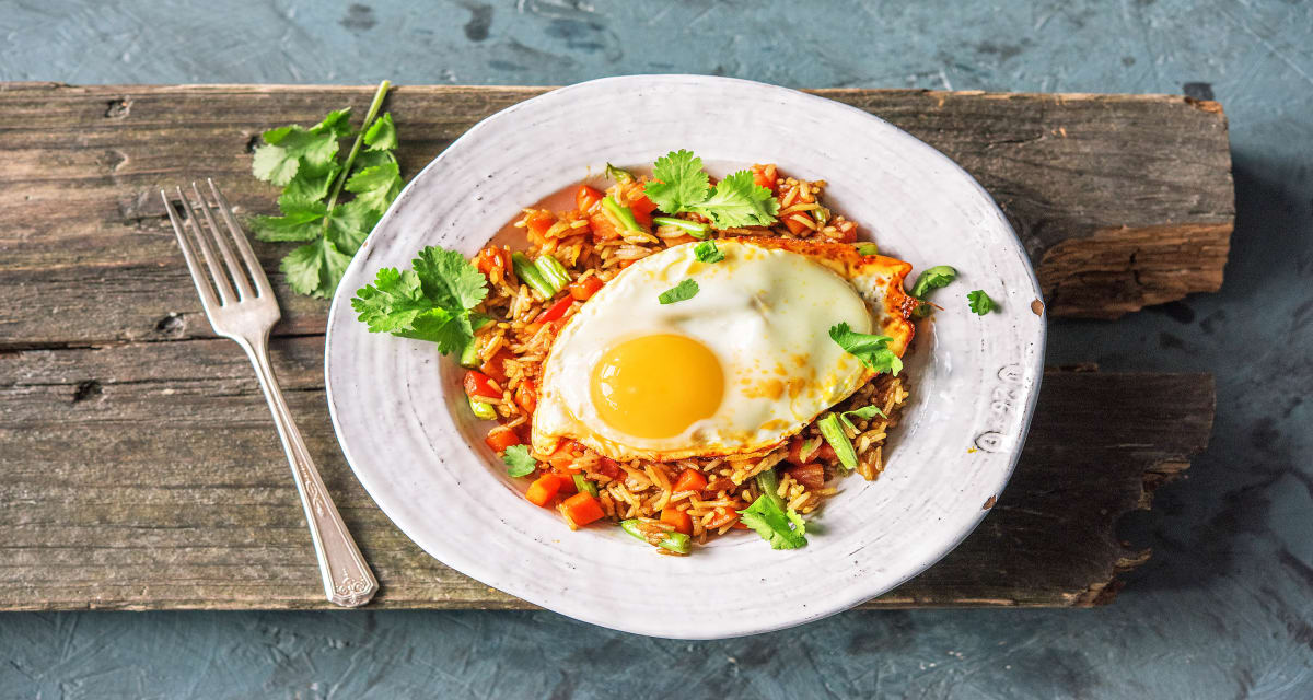 Nasi Goreng with Chicken & Crispy Fried Egg